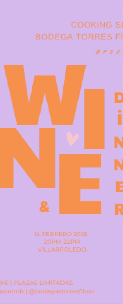 Cartel promocional de evento de vinos