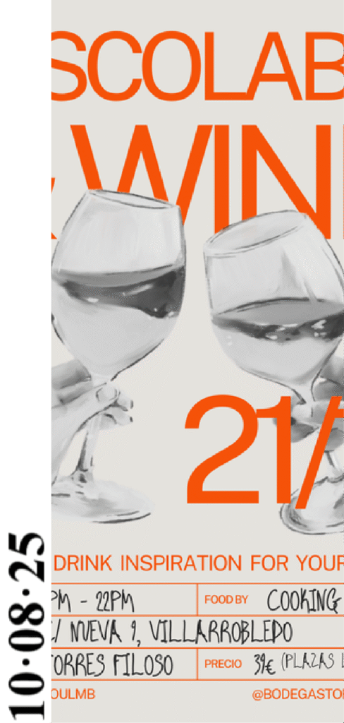 Cartel promocional de vinos