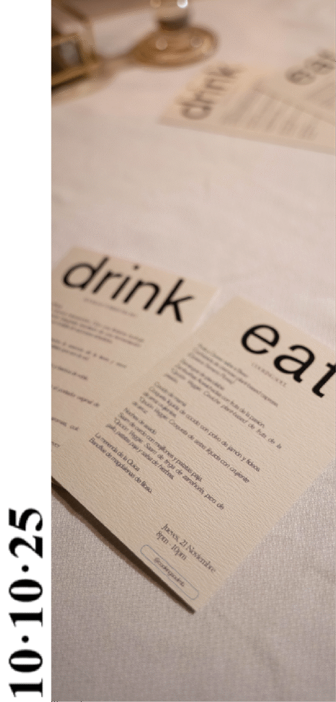 Cartel promocional de evento de vinos